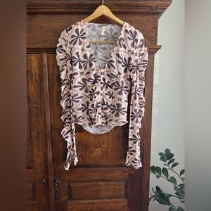 Free People Through The Meadow Top in Dried Basil